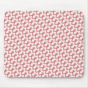 Pink Standard Ribbon by Kenneth Yoncich Mouse Mat