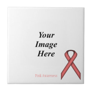 Pink Standard Ribbon by Kenneth Yoncich Tile