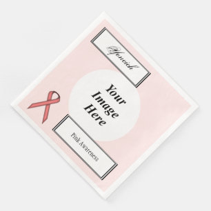 Pink Standard Ribbon Template by Kenneth Yoncich Napkin