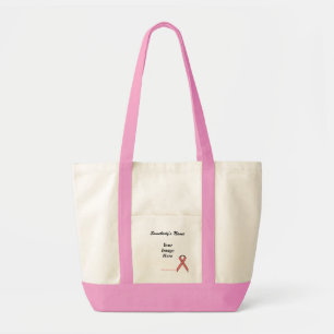Pink Standard Ribbon Template by Kenneth Yoncich Tote Bag