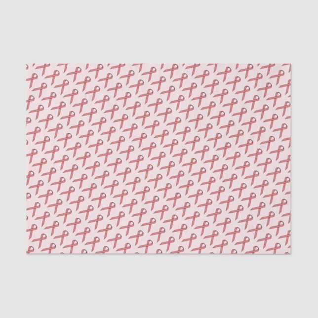 Pink Standard Ribbon Tissue Paper (Front)