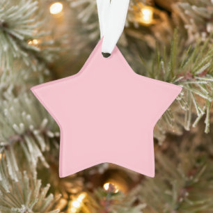 Pink Star Acrylic Ornament