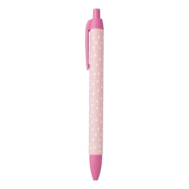Pink Star Black Ink Pen (Top (Vertical))