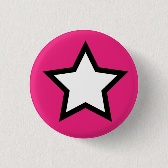 Pink Star Button (Front)