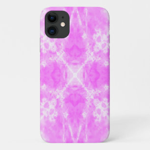 Pink star kaleidoscope pattern iPhone 11 case