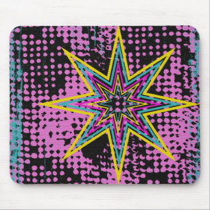 Pink Star Mouse Mat