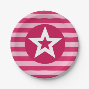 Pink Star Plate