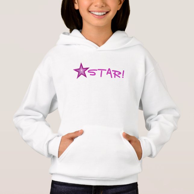 Pink Star 'STAR!' small star front  & back (Front)