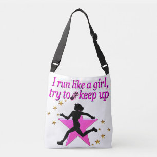PINK STAR TRACK AND FIELD CHAMPION CROSSBODY BAG