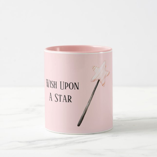 Pink Star Wish Mug (Center)