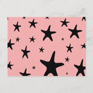 Pink Starfish Postcard
