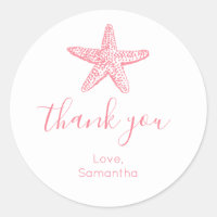 Pink Starfish Thank You