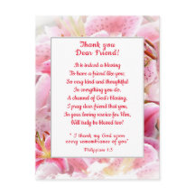 Pink Stargazer Lilies Thank You Christian Friend