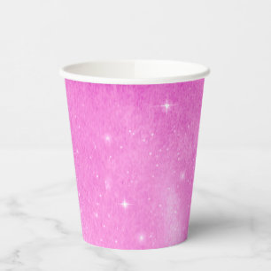 Pink Starry Night Baby Shower Paper Cups