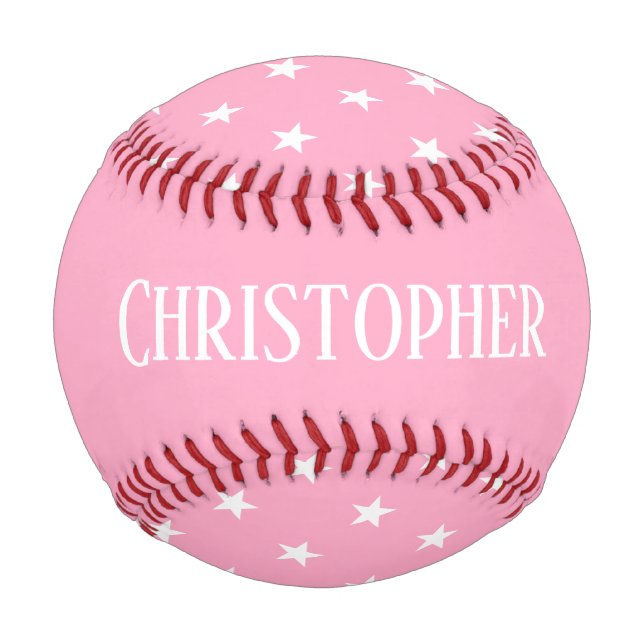 Pink Stars Baseball (Front)