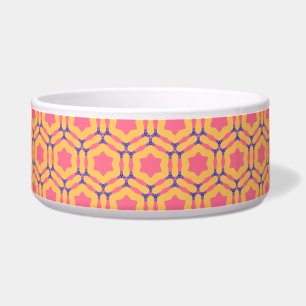 Pink stars Hexagon Pattern