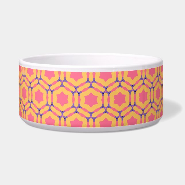 Pink stars Hexagon Pattern (Front)