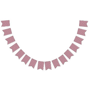 Pink Stars Modern design Bunting