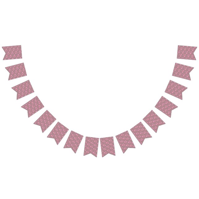 Pink Stars Modern design Bunting (All)