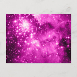 Pink Stars Postcard