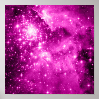 Pink Stars Poster