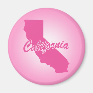 Pink State California Magnet
