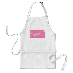 Pink State Kansas Adult Apron