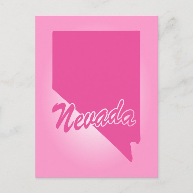 Pink State Nevada Postcard (Front)