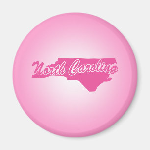 Pink State North Carolina Magnet