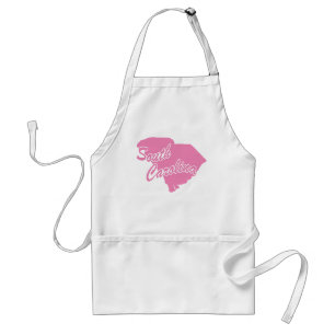 Pink State South Carolina Adult Apron
