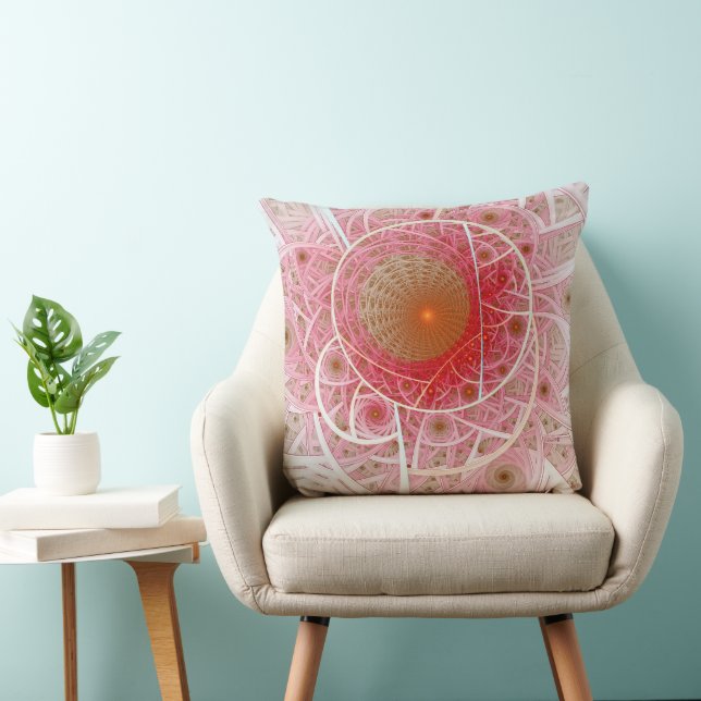 Pink Steampunk Abstract Cushion (Chair)