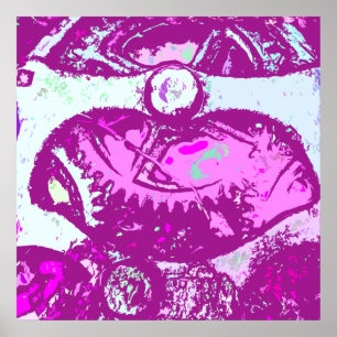 pink steampunk poster