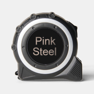 Pink Steel black tape measure 1
