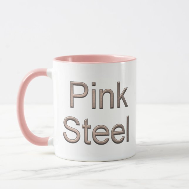Pink Steel combo mug (Left)