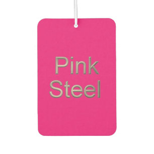 Pink Steel fuchsia car air freshener