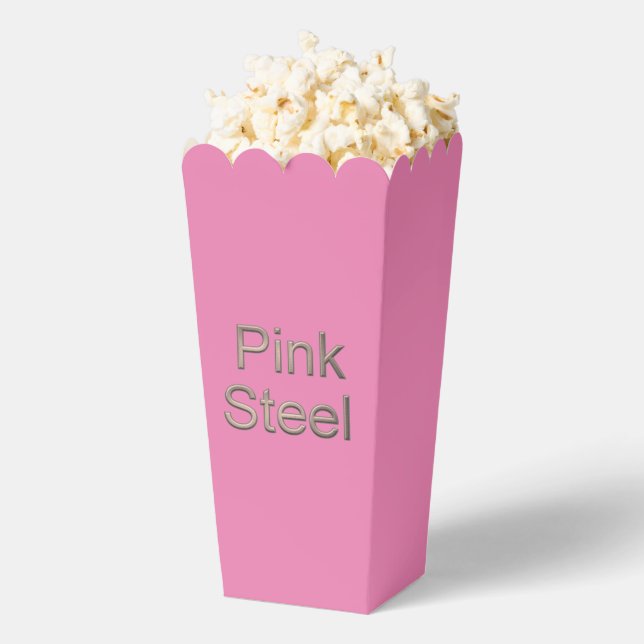 Pink Steel word pink popcorn boxes (Popped)