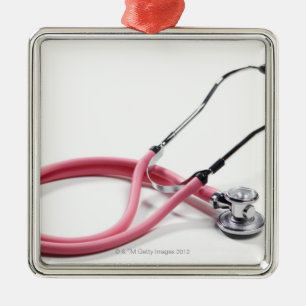 Pink Stethoscope Metal Tree Decoration