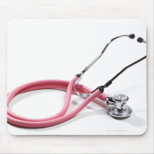 Pink Stethoscope Mouse Mat