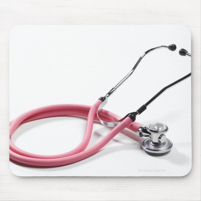 Pink Stethoscope Mouse Mat (Front)
