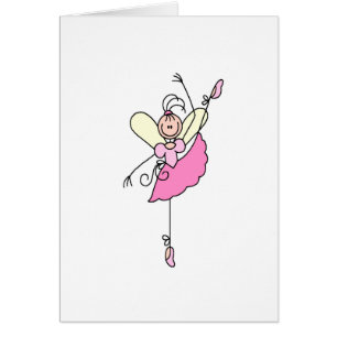 Pink Stick Ballerina Five Card