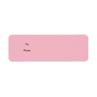 Pink Sticker Gift Tag