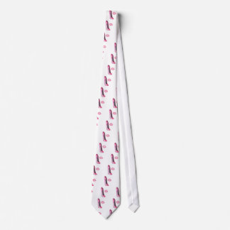 Pink stiletto Shoe and Kiss art Tie