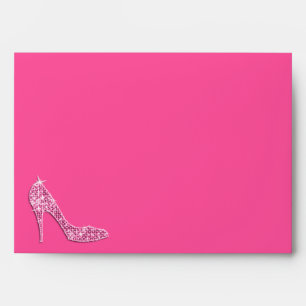 Pink Stiletto Shoe Envelopes