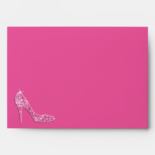 Pink Stiletto Shoe Envelopes (Front)