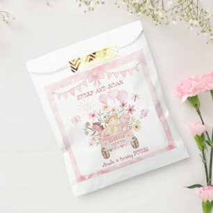 Pink Stomp and Roar Fourth Dinosaur Birthday Favour Bags