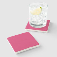 Pink Stone Coaster | Modern Bold Drink Coasters