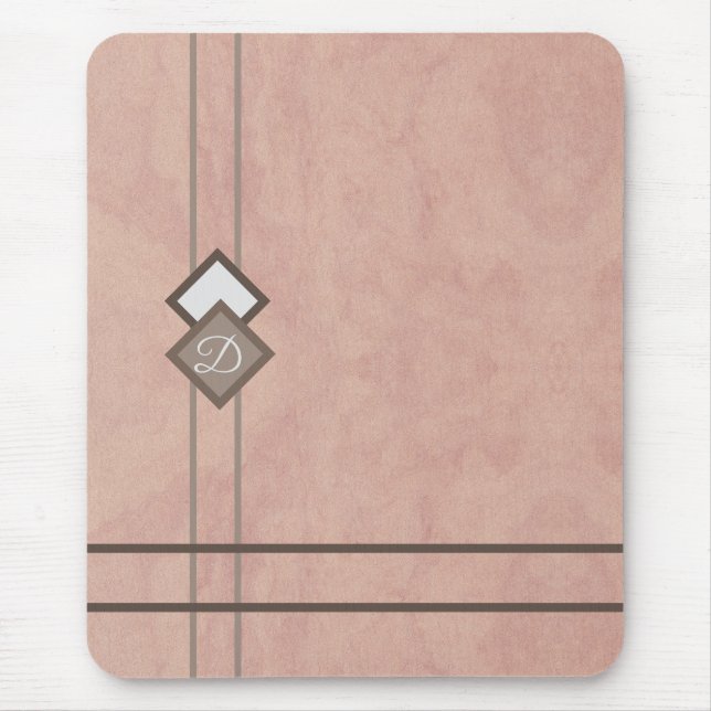 Pink stone mouse mat (Front)