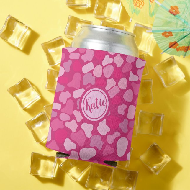 Pink Stone Pattern- Can Cooler (In Situ Summer)