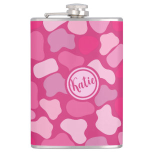 Pink Stone Pattern- Hip Flask