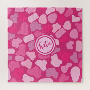 Pink Stone Pattern- Jigsaw Puzzle
